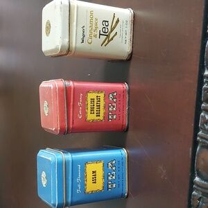 Vintage John Wagner & sons tea containers (empty)
